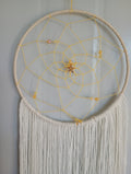 Yellow and Cream Dreamcatcher